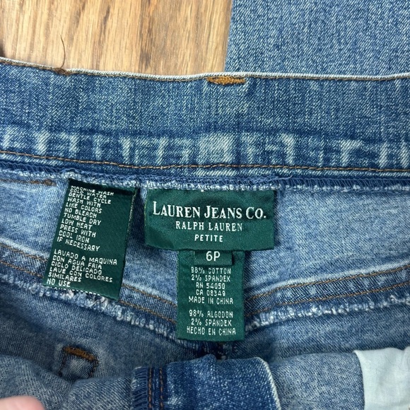 Lauren Jeans Co Medium Wash Denim Pants Petites 6P - Picture 3 of 5